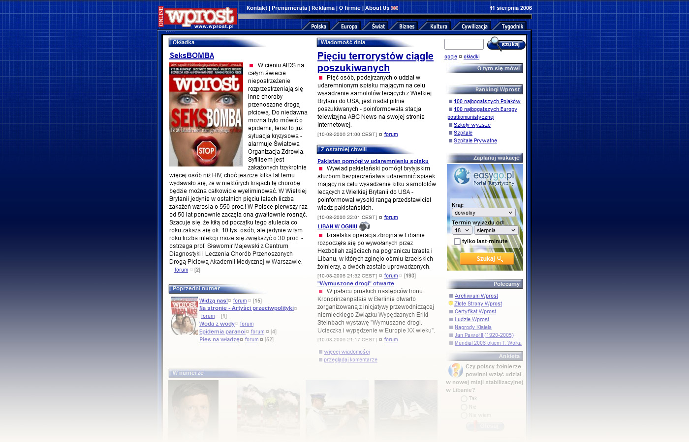 Strona główna Wprost Online – 2006r.