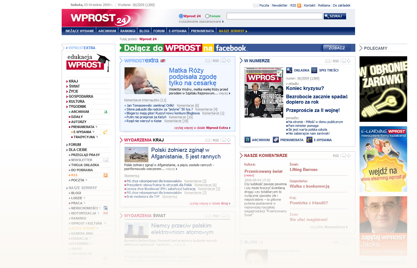 Strona główna Wprost24 – 2009r.