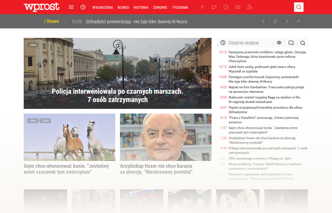 Strona główna Wprost.pl – 2016r.