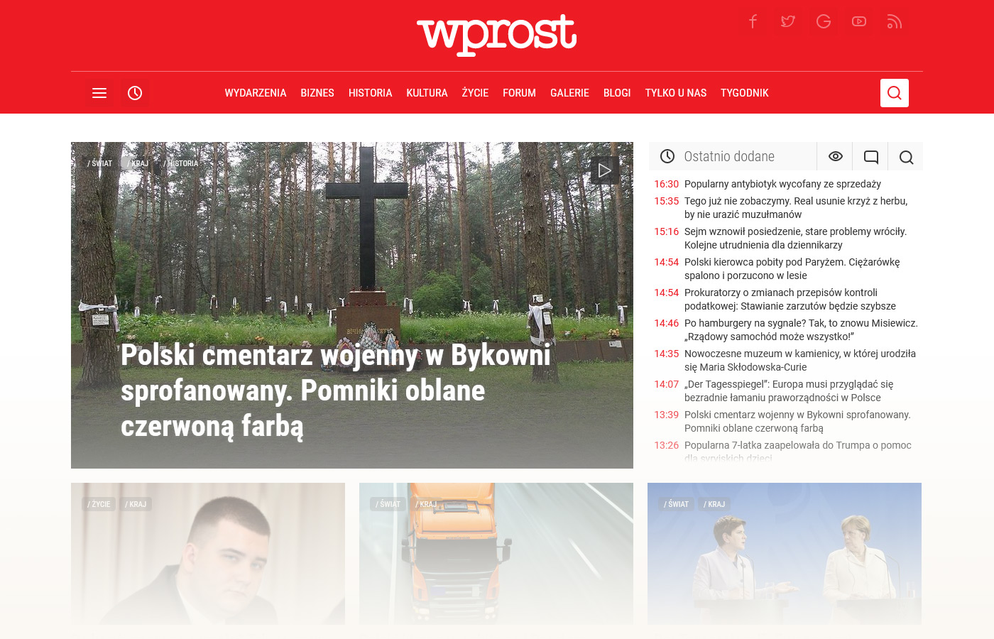 Strona główna Wprost.pl – 2017r.