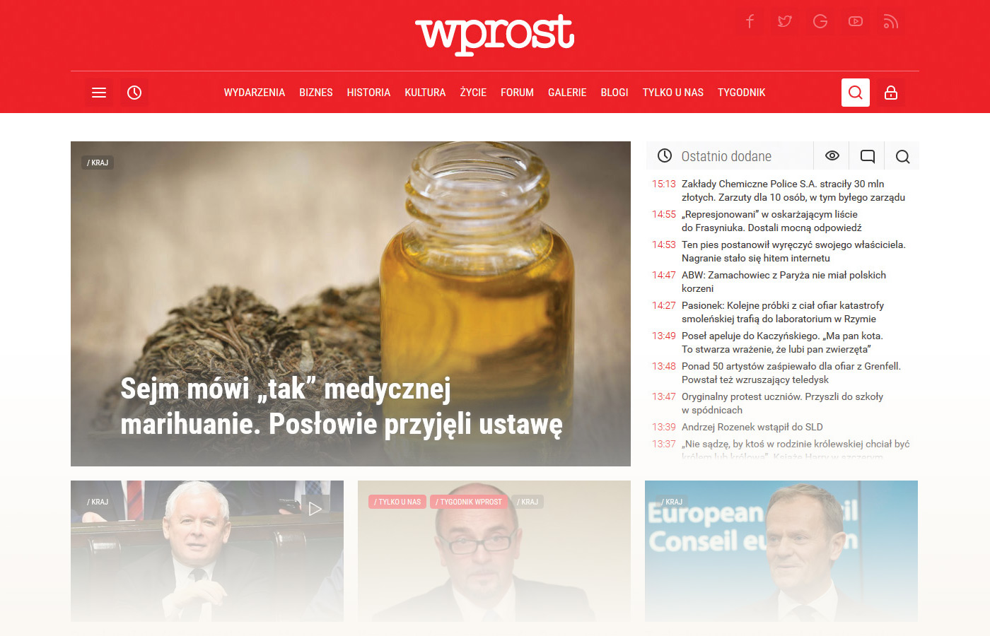 Strona główna Wprost.pl – 2017r.