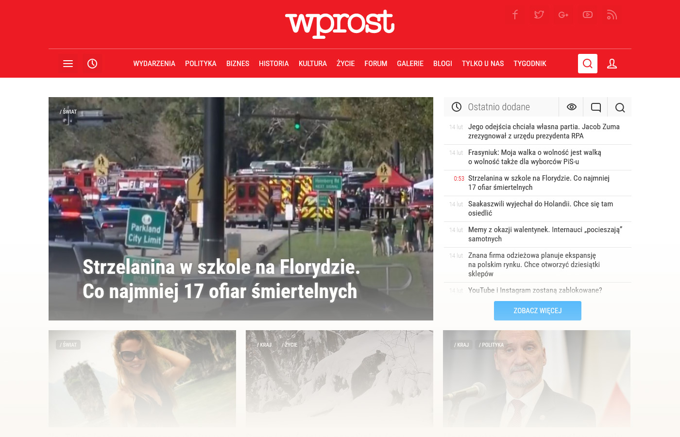 Strona główna Wprost.pl – 2018r.