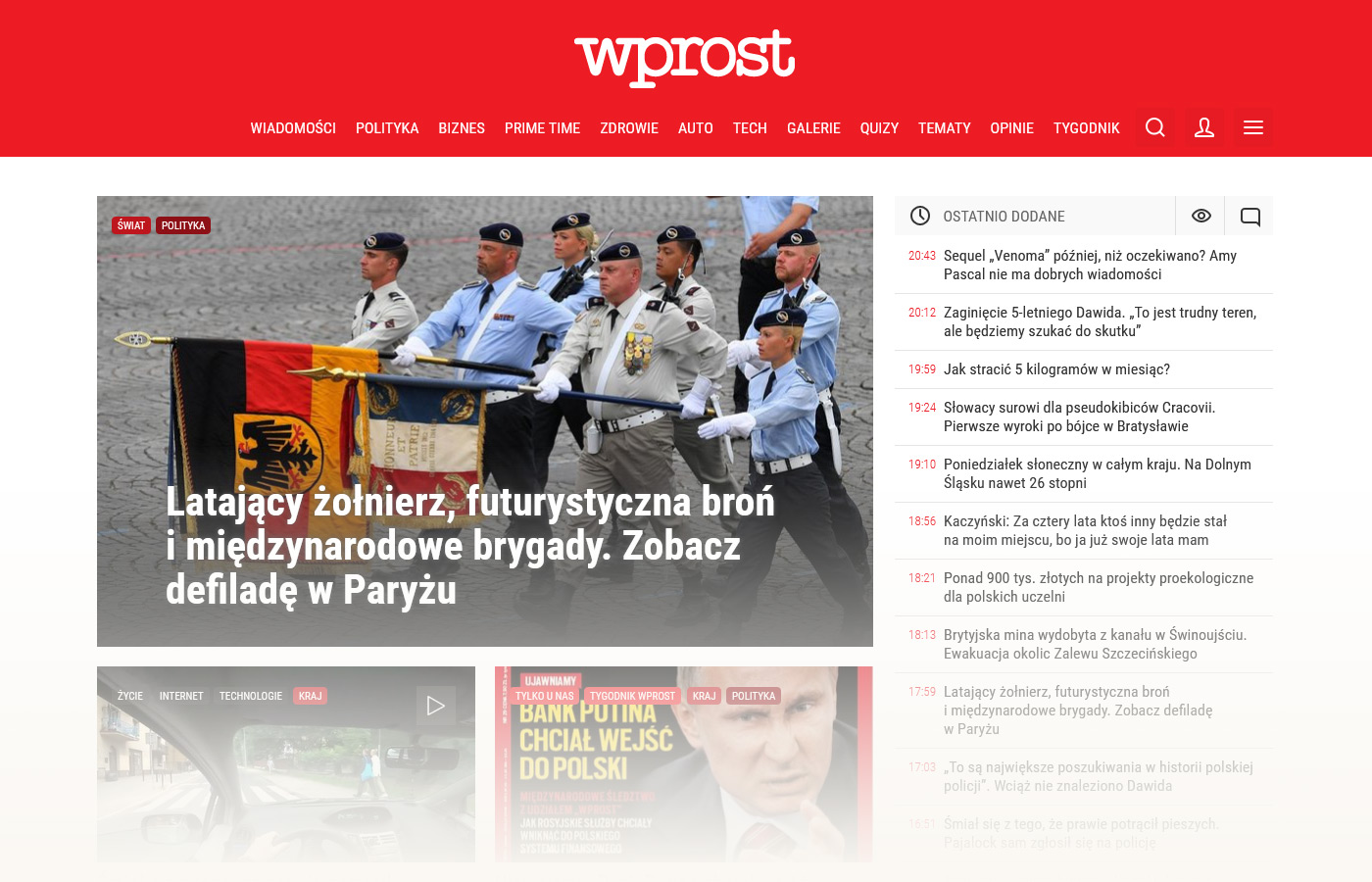 Strona główna Wprost.pl – 2019r.